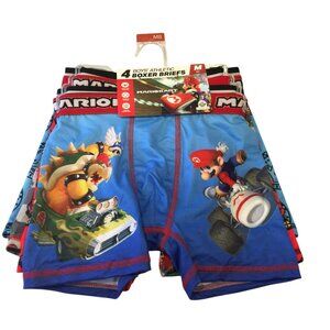 Mario Kart Boys Size Medium 8 Set of 4 Bowser Mario Luigi